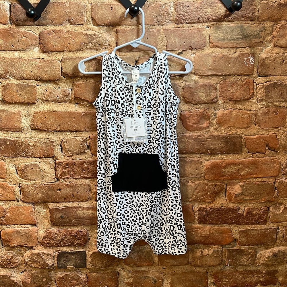 NWT: Kate Quinn Kanga Jumpsuit | leopard | bamboo